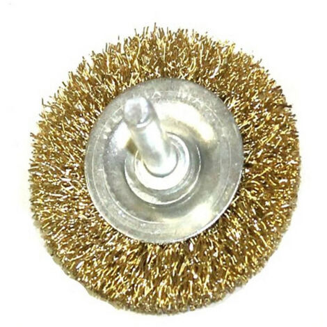 Brosse De Décapage Acier Métal Laiton 50mm Pour Perceuse