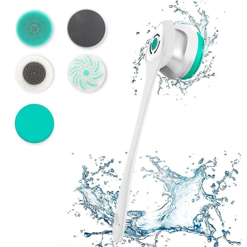 Brosse de douche Fishtec Rechargeable - Long Manche - Soin du Corps