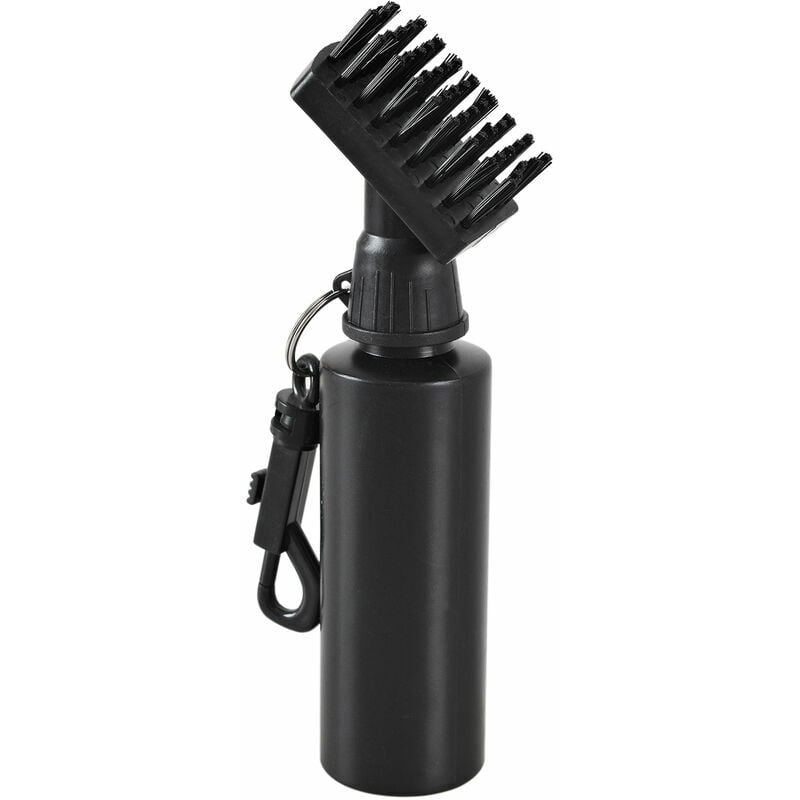 Brosse de golf avec clip rainure nettoyant brosse de nettoyage brosse de compression - black