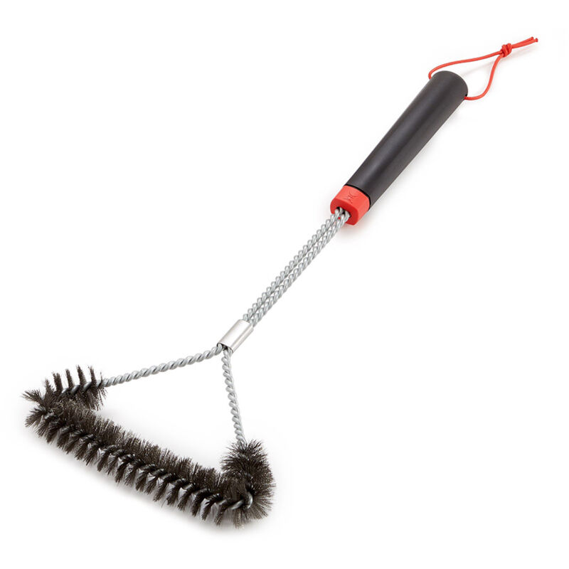 Brosse inox triangulaire 46cm pour barbecue Weber - vue 2