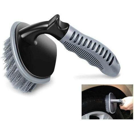 Brosse de lavage de pneus avec poignée universelle en caoutchouc, haute qualité