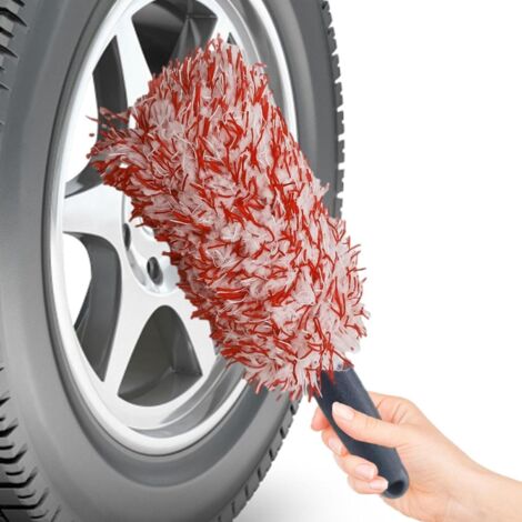 Brosse de Lavage de pneus, Brosse de Roue de Voiture,Brosse à récurer pour Jantes de Roue Souples, nettoyant pour pneus - à récurer Les Roues Polyvalente, Outil pour véhicules, camions, Maison
