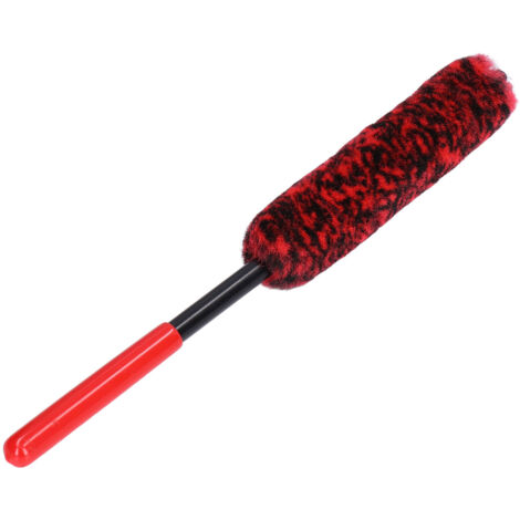 Brosse de lavage de roue universelle, brosse à pneu portable, brosse de nettoyage de voiture, brosse de lavage de voiture pour le nettoyage des roues, rouge