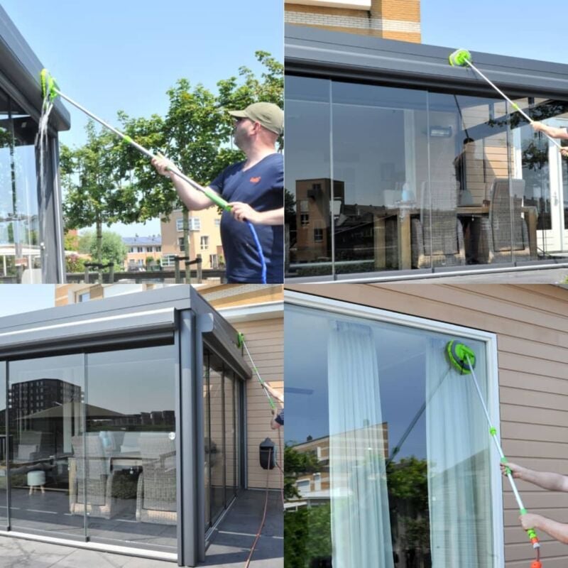 Brosse de lavage avec manche télescopique 1,65 m Proplus