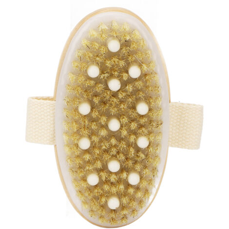 Brosse de Massage en Bois pour Exfoliation Corporelle et Drainage Lymphatique - Soin Peau Sèche