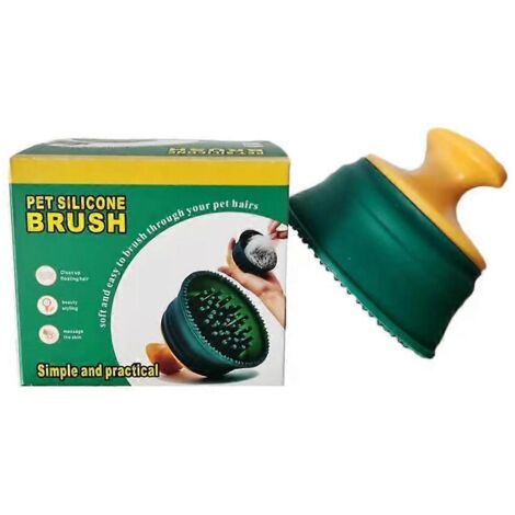 Brosse de massage pour animaux, peigne de toilettage, brosse en silicone pour l'épilation des poils de chat