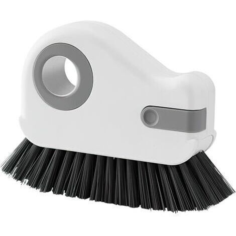 Brosse de nettoyage 2 en 1 pour rainures de fenêtres et cadres de fenêtres, brosse multifonction pour le nettoyage des joints