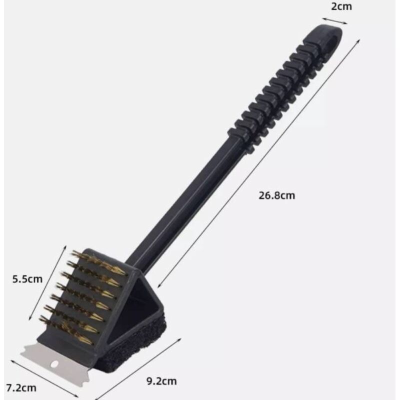 Brosse de nettoyage 3 en 1 pour barbecue, brosse pour barbecue, outils de nettoyage pour barbecue, accessoires pour barbecue, accessoires pour