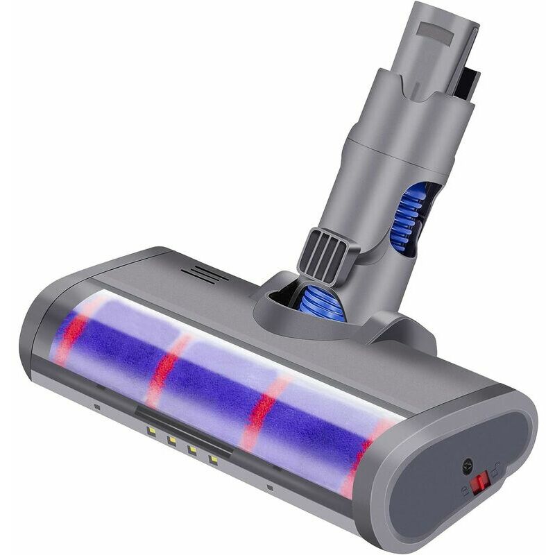 KZQ - Brosse de Nettoyage à Rouleau Souple - Compatible avec les Aspirateurs Dyson V6, V6 Absolute, V6 Animal Fluffy, V6 Trigger, V6 Motorized Floor