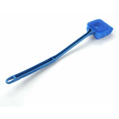 Brosse de Nettoyage Aquarium, Éponge Aquarium Nettoyage Anti Rayure Nettoyeur Aquarium Vitre avec Poignée Plastique Antidérapante pour Algues Verre Fenêtre Masion Aquariums (Bleu)