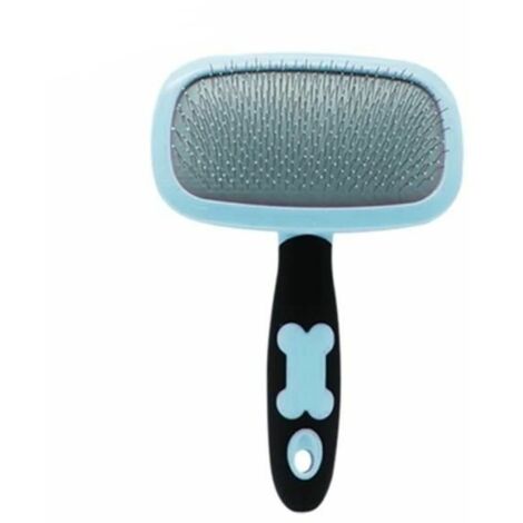 Brosse de nettoyage bleue Chat et chien Slicker Pet Shed Outil de toilettage