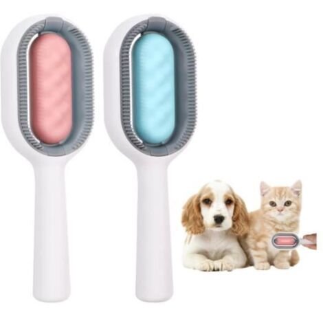 Brosse de nettoyage - Brosse 4 en 1 - Réservoir d'eau - Élimination des poils - Toilettage facile