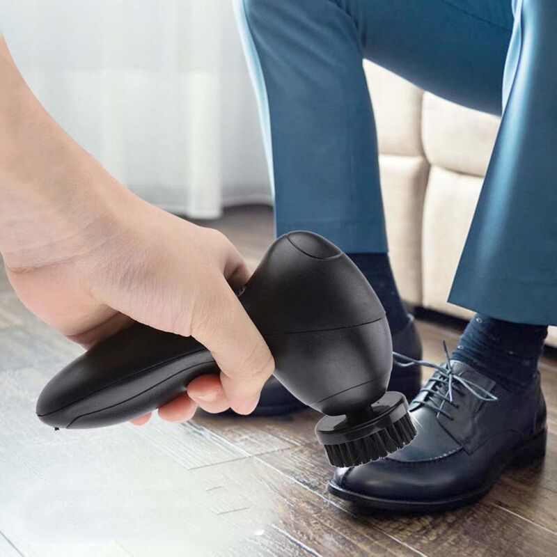 Brosse de nettoyage de chaussures électrique portable, nettoyeur de chaussures portable pour l'entretien des sacs en cuir
