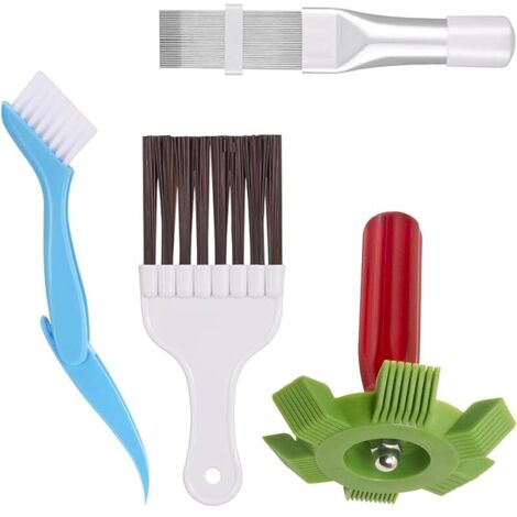 Brosse de Nettoyage de Climatiseur, Peigne d'Aileron de Condensateur de Climatiseur, Brosse de Nettoyage à Ailettes, pour Nettoyage Radiateur, Évaporateur, Serpentins de Réfrigérateur