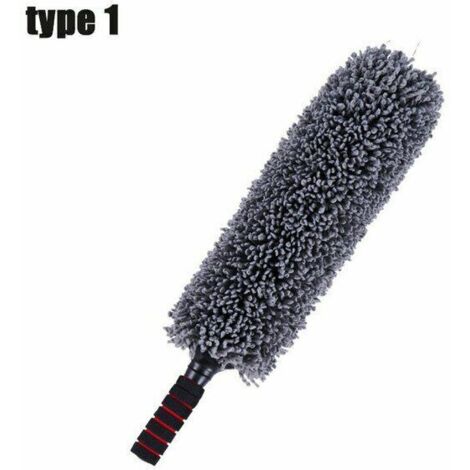 Brosse de nettoyage de la cire de voiture en microfibre, chiffon télescopique, brosse de nettoyage de la poussière, en coton microfibre, 5588cm,type 1
