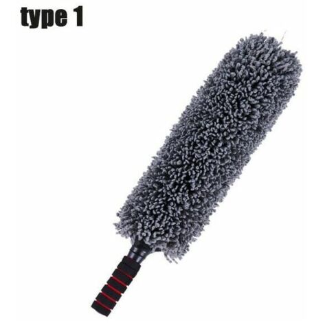 Brosse de nettoyage de la cire de voiture en microfibre, chiffon télescopique, brosse de nettoyage de la poussière, en coton microfibre, 5588cm,type 1
