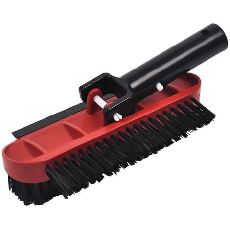 Brosse de nettoyage de piscine à manche rotatif, nettoyage à 270 degrés.