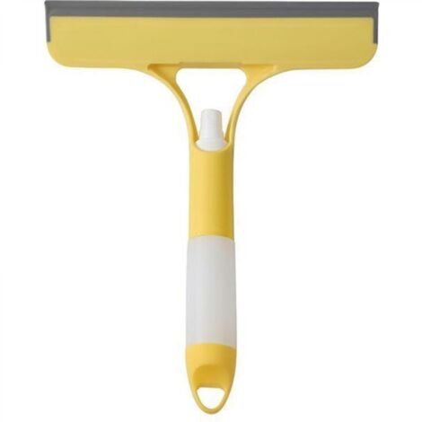 Brosse de nettoyage de vitres jaune, 21,525,7 cm, 1 pièce, brosse de nettoyage de vitres double face pour miroirs.