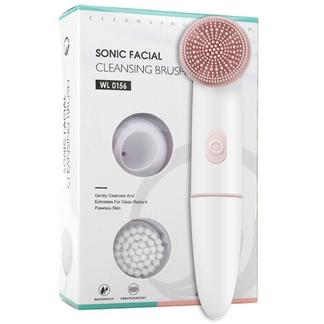 Brosse de nettoyage du visage vibrant, électrique, à piles, étanche, 2 vitesses, massage en profondeur,Australie