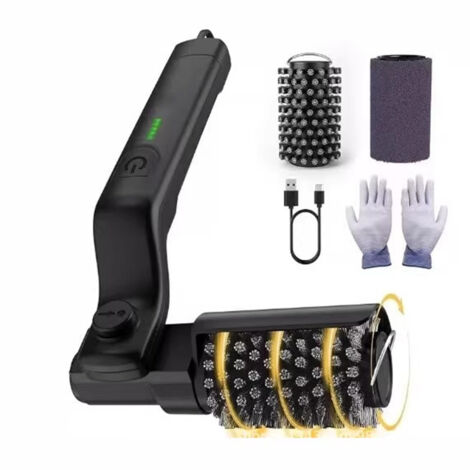 Brosse de nettoyage électrique pour barbecue – Brosse rotative 360° haute puissance, idéale pour éliminer la graisse et les résidus tenaces sur grilles, plaques et accessoires de cuisson-lsw