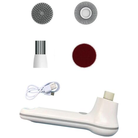 Brosse de nettoyage électrique sans fil pour cuisine, salle de bain et douche.