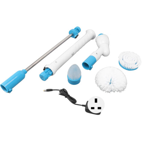 Brosse de Nettoyage Électrique Sans Fil pour Salle de Bain, Baignoire, Carrelage et Sol - Alimentation 100‑240V avec Prise UK