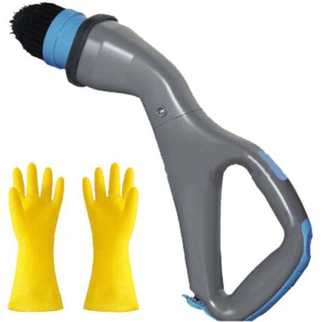 Brosse De Nettoyage Hurricane Gris Euro Jauge 1 Avec Gants Latex Épaissis Oxford 1 Paire