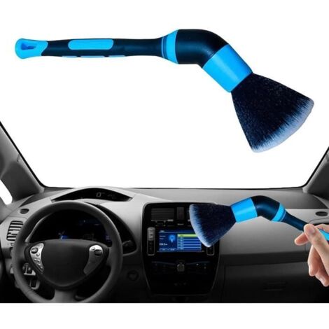 Brosse de nettoyage intérieure de voiture - Nettoyant pour voitures avec poignée ergonomique, accessoires de détail pour voitures