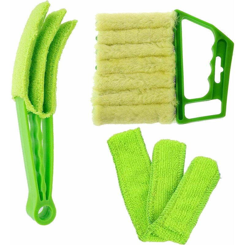 Betterlife - Brosse de Nettoyage kit pour Stores vénitiens,Accessoire de Nettoyage Manuel pour Stores,Nettoyeur de Volets,Nettoyeur de climatiseur de