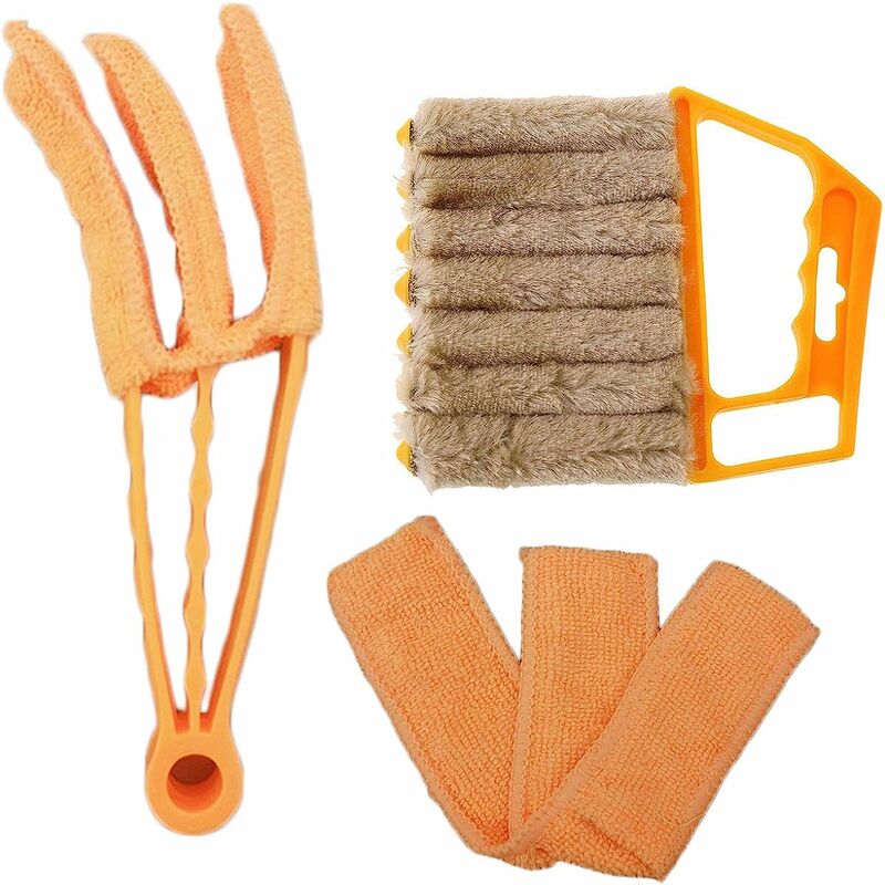 Betterlife - Brosse de Nettoyage kit pour Stores vénitiens,Accessoire de Nettoyage Manuel pour Stores,Nettoyeur de Volets,Nettoyeur de climatiseur de