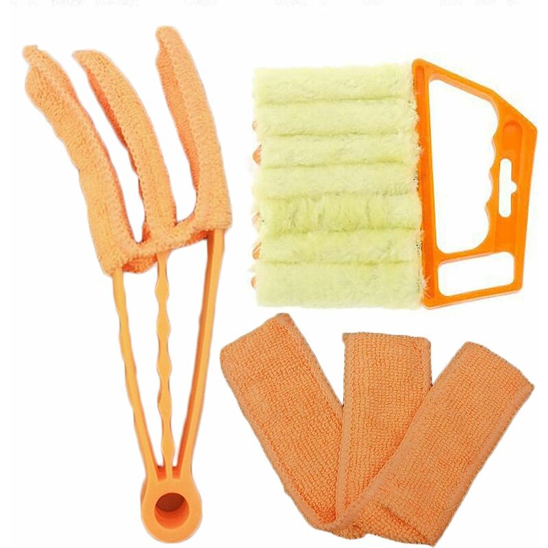 Betterlife - Brosse de Nettoyage kit pour Stores vénitiens,Accessoire de Nettoyage Manuel pour Stores,Nettoyeur de Volets,Nettoyeur de climatiseur de