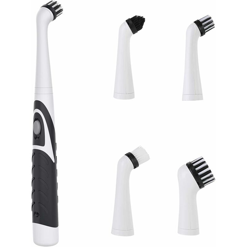 Brosse de nettoyage électrique, brosses de nettoyage domestiques 4 en 1, brosse de carrelage de baignoire sans fil pratique, outil de nettoyage