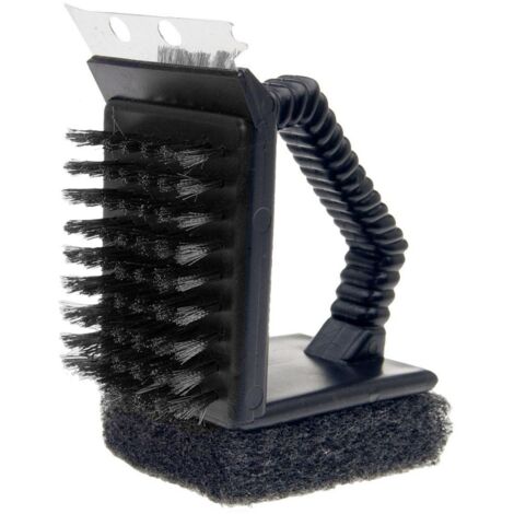 Brosse de nettoyage Master Grill MG230, outil de nettoyage , poils durables, facile deà utiliser, couleur noire