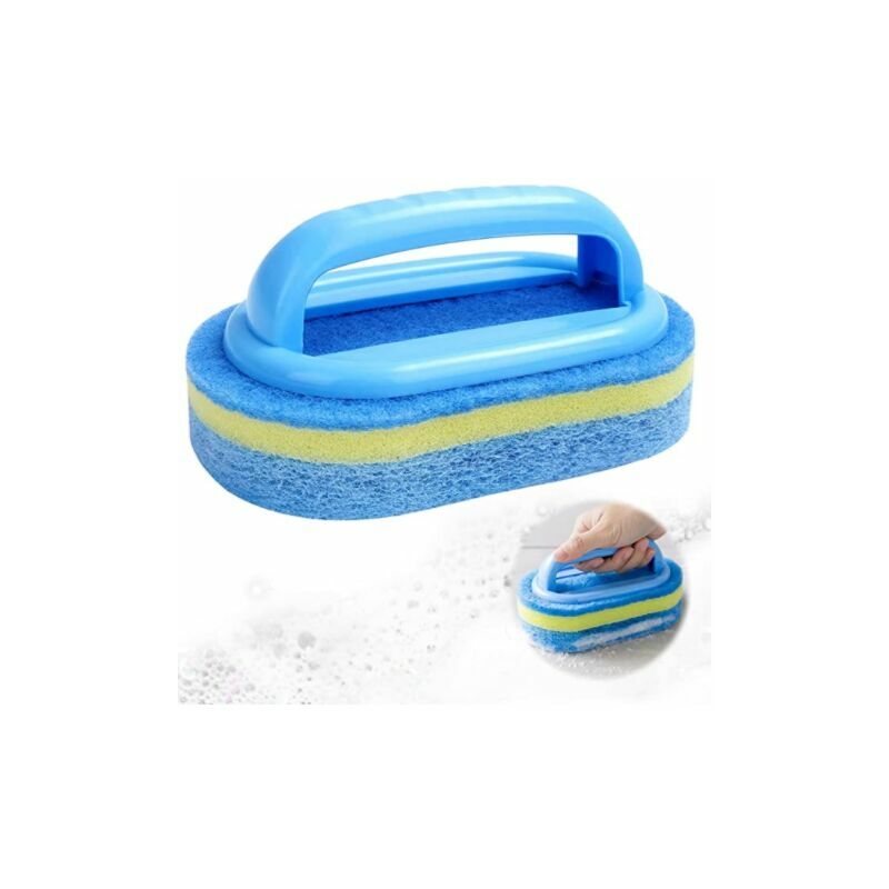 Brosse de nettoyage éponge de piscine monobloc accessoires de piscine pour nettoyer la saleté sur les parois de la baignoire de piscine