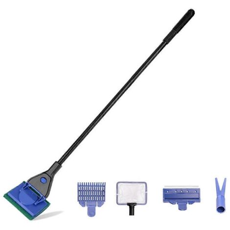 Brosse de nettoyage pour aquarium à manche long