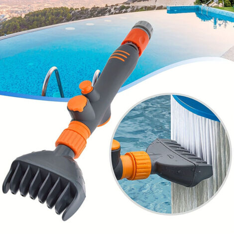 Brosse de nettoyage pour filtre d'aspirateur de piscine et de spa
