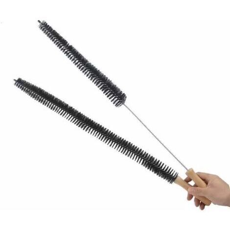 Brosse de nettoyage pour machine à laver (noire, 70 cm et 75 cm), brosse pour conduit d'évacuation du sèche-linge (brosse pour paroi intérieure)