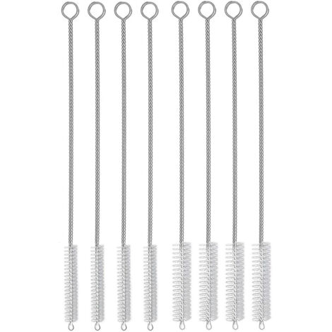 Brosse de nettoyage pour pailles, goupillon allongé, brosse extra-longue adaptée au nettoyage des pailles, gobelets, bouteilles d'eau et autres matériaux similaires.