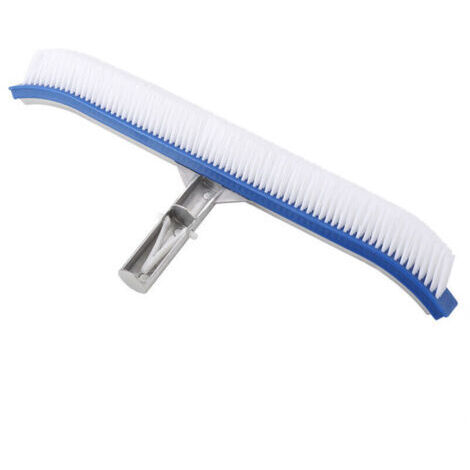 Brosse de nettoyage pour parois de piscine de 18 pouces, outils de nettoyage avec manche en aluminium pour bassins, spas, piscines thermales
