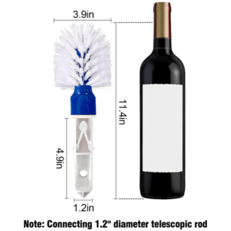 Brosse de Nettoyage pour Piscine, Spa, Jacuzzi, Salle de Bain et Cuisine – Usage Polyvalent sur Toutes Surfaces