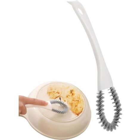 Brosse de nettoyage pour poêle – Petit poêle Brosse Brosse de nettoyage 2 en 1 pour évier et cuisinière Brosse de nettoyage multifonction Brosses de nettoyage des fentes à poils durs