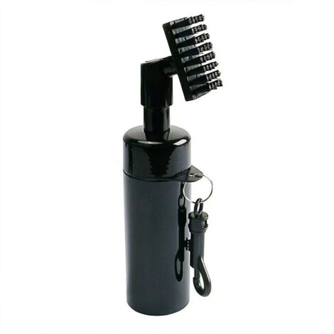 Brosse de nettoyage pour rainures de club de golf avec vaporisateur d'eau intégré et crochet, brosse de nettoyage pour rainures de club de golf, nettoyeur de balles avec bouteille d'eau extrudée, cade