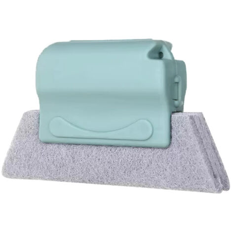 Brosse de nettoyage pour rainures de fenêtres, nouvel ensemble d'outils de nettoyage pour rainures de fenêtres, ou pour portes coulissantes, seuils et joints de carrelage (vert)