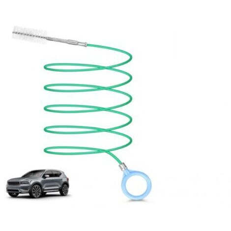 Brosse de nettoyage pour toit ouvrant de voiture, brosse flexible de 300 cm pour drains de toit ouvrant, outil de nettoyage de tuyaux