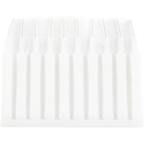 Brosse de nettoyage pour trous de pommeau de douche - Lot de 10 - Polypropylène, nylon et métal, flexible et durable