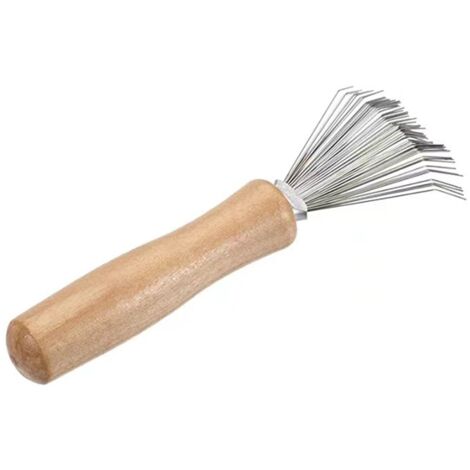 Brosse de Nettoyage Résistante à la Chaleur pour Lisseur et Boucleur, Grattoir Anti-Peluches pour Outils Coiffants, Accessoire Salon Essentiel