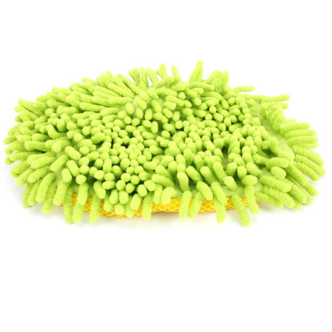 Brosse de nettoyage véhicule Chenille Vert absorbante pour auto, maison, bureau