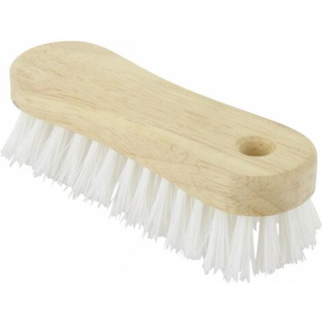 Brosse de nettoyage monture bois polypropylène 30 mm – Résistante pour usages intérieurs et extérieurs – Matériaux durables – Brosserie Marchand