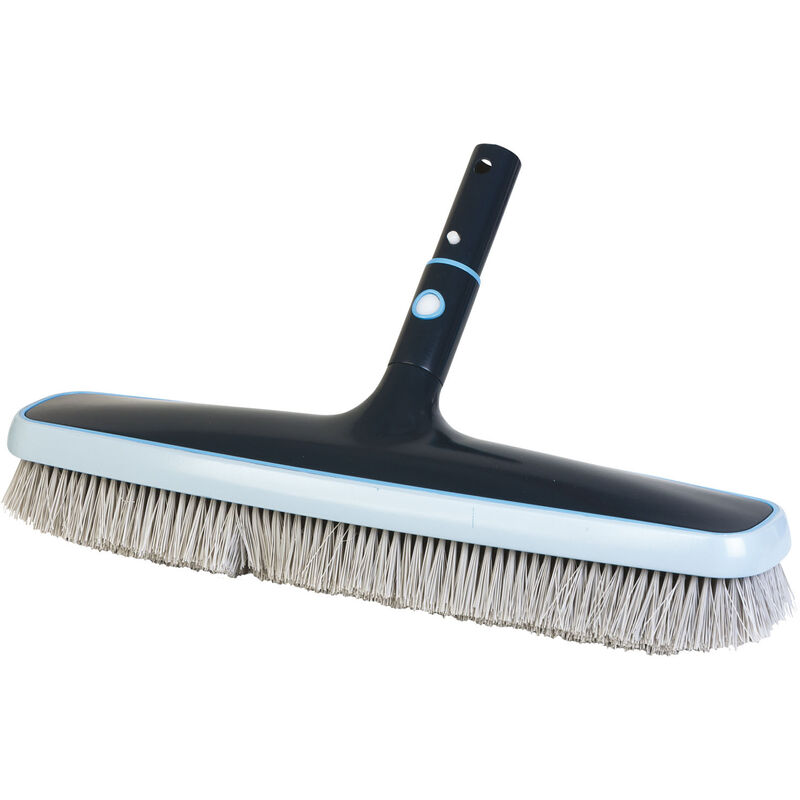 GRE - brosse avec poils pour parois de piscine fixation easy-clip sans tige graphite wbp 45