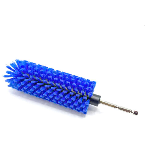Brosse de perçage pour jantes et bouteilles. Brosse de nettoyage automobile haute densité et résistante, adaptée aux roues, jantes, moteurs, pots d'échappement et bouteilles.